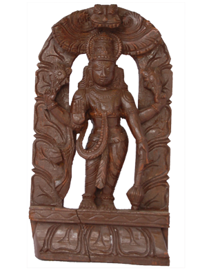 Wooden statue